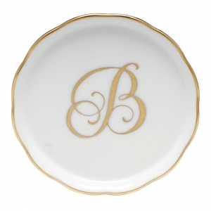 Herend Monogram Coaster - B