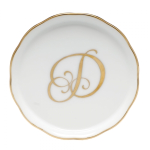 Herend Monogram Coaster - D