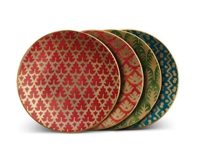 L'Objet Fortuny Canape Plates / Set 4 - Assortment 4 Colors