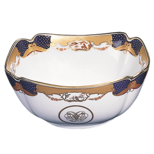 Mottahedeh Golden Butterfly Bowl Square/10" Diameter