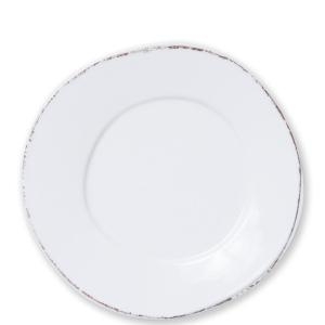 Vietri Melamine Lastra White Dinner Plate