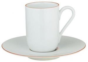 Raynaud Monceau - Orange Expresso Cup & Saucer