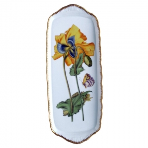 Anna Weatherley Sandwich Tray Large Yellow Flower