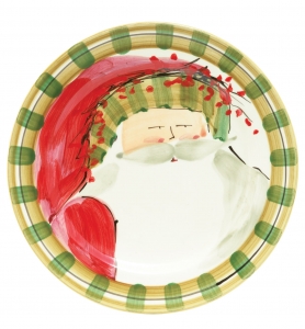 Old St. Nick Dinner Plate - Striped