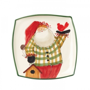 Old Saint Nick Square Platter