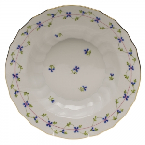 Herend Blue Garland Rim Soup - 9.5"D