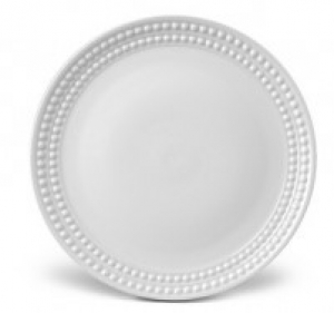 L'Objet Perlee White Dinner Plate