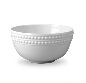 L'Objet Perlee White Cereal Bowl