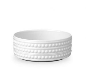 L'Objet Perlee White Deep Bowl - Medium