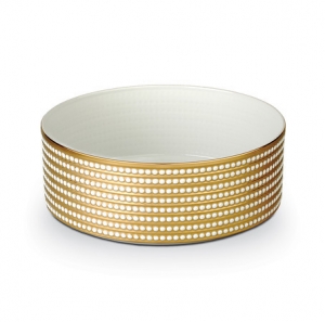 L'Objet Perlee Gold Deep Bowl - Large