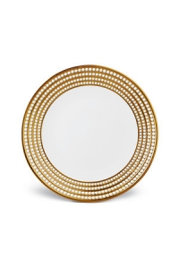 L'Objet Perlee Gold Round Platter