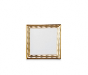 L'Objet Perlee Gold Square Tray