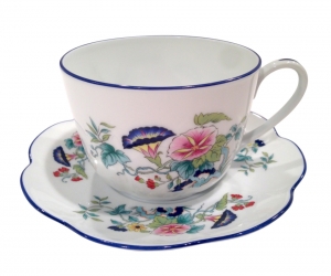 Royal Limoges Paradis Bleu Breakfast Cup