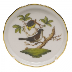 Herend Rothschild Bird Coaster - Motif 01 4"D