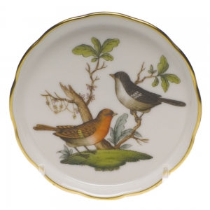 Herend Rothschild Bird Coaster - Motif 05 4"D