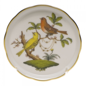 Herend Rothschild Bird Coaster - Motif 06 4"D