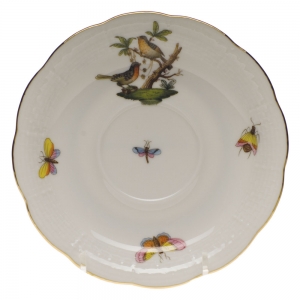 Herend Rothschild Bird Tea Saucer - Motif 08 6"D