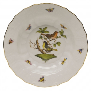 Herend Rothschild Bird Rim Soup - Motif 03 9.5"D