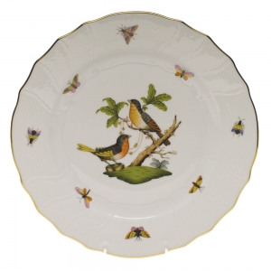 Herend Rothschild Bird Dinner Plate - Motif 08 10.5"D