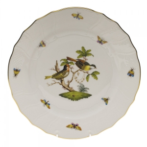 Herend Rothschild Bird Dinner Plate - Motif 11 10.5"D