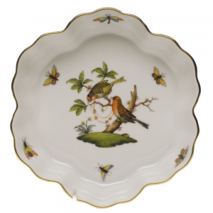 Herend Rothschild Bird Fruit Bowl 6.25"D