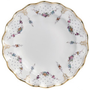 Royal Crown Derby Royal Antionette Round Chop Dish