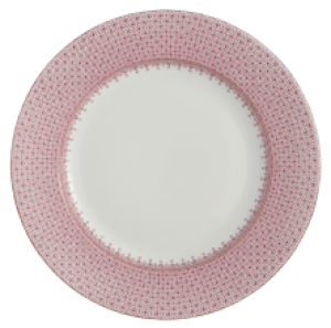 Mottahedeh Pink Lace Dinner Plate - 10.25"