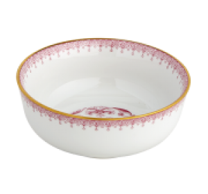 Mottahedeh Pink Lace Dessert Bowl - 4.75"