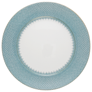 Mottahedeh Turquoise Lace Service Plate - 12"