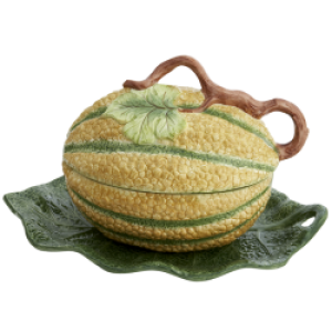 Mottahedeh Melon Tureen with Stand