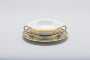 Philippe Deshoulieres Orsay Powder Blue Cream Soup Saucer