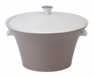 Philippe Deshoulieres Seychelles Taupe Soup Tureen With Lid