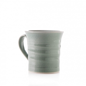 Simon Pearce Belmont Crackle Celadon Mug