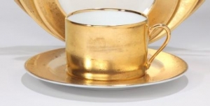 Philippe Deshoulieres Carat Gold Tea Saucer (Color All Over)