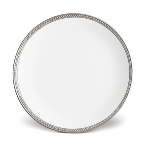 L'Objet Soie Tressee Platinum Dinner Plate