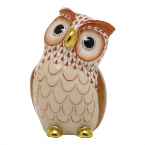 Herend Owl - Rust