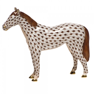 Herend Small Horse - Chocolate