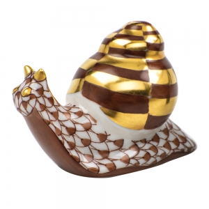 Herend Baby Snail - Chocolate