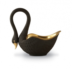 L'Objet Black Swan Bowl -Bowl - Large