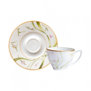 Haviland Amaryllis Espresso Cup & Saucer