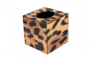Annie Modica Leopard Skin Tissue Box