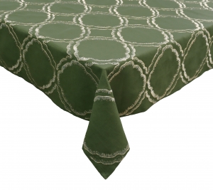 Kim Seybert Daydream Tablecloth Olive - 52 x 110