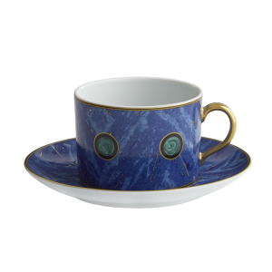 Mottahedeh Lapis Cup & Saucer*/5.25" Diameter