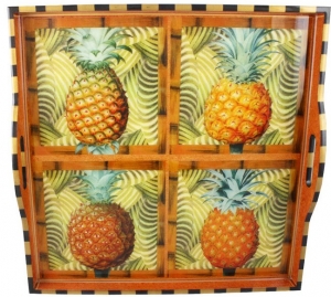 Annie Modica Pineapple Ottoman Tray