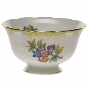 Herend Queen Victoria Open Sugar Bowl - 3"x 1.5"H