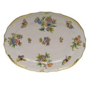 Herend Queen Victoria Platter - 15"L X 11.5"