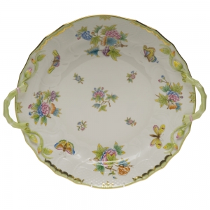 Herend Queen Victoria Chop Plate W/Handles -14"