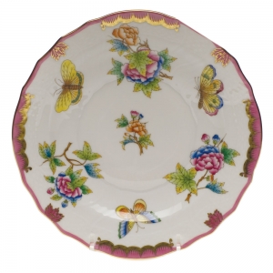 Herend Queen Victoria Pinkborder Salad Plate - Pink 7.5"D