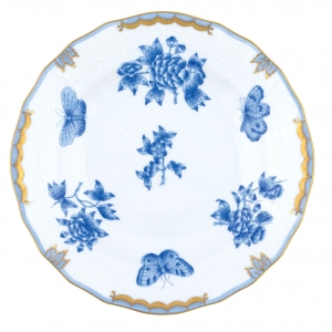 Herend Fortuna Blue Dessert Plate - 8.25"