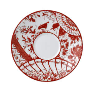 Royal Crown Derby Victoria's Garden - Red Saucer